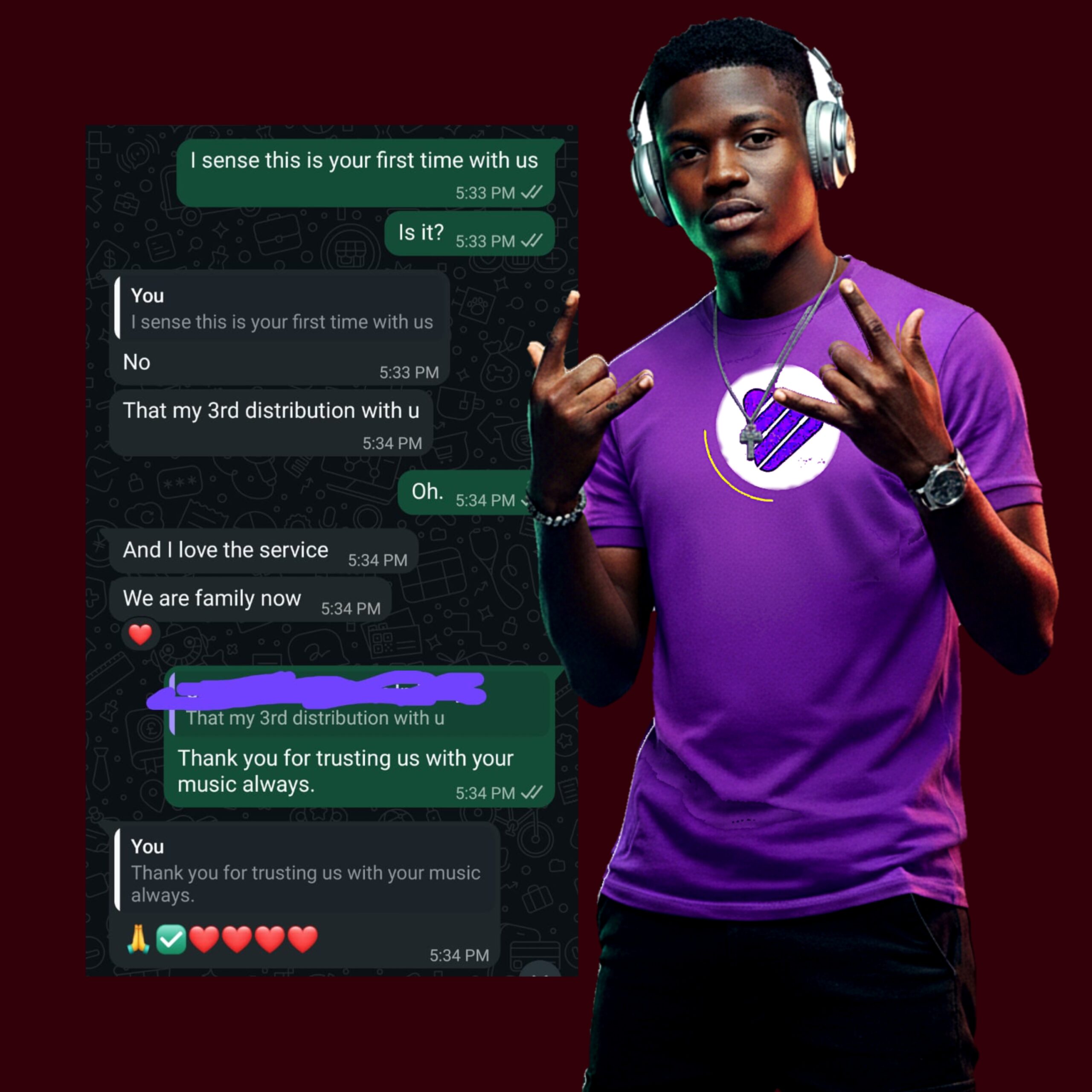 Artist testimonial 1